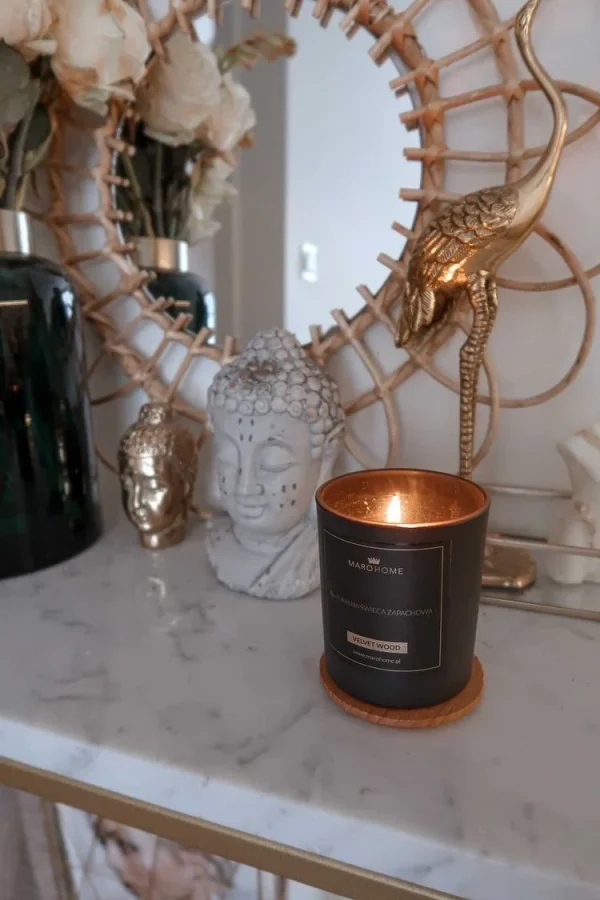 Naturalna świeca sojowa - velvet wood