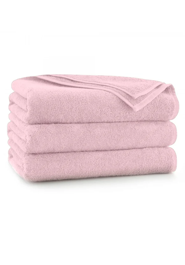 Personalizowany ręcznik bambusowy BASIC – pudrowy róż