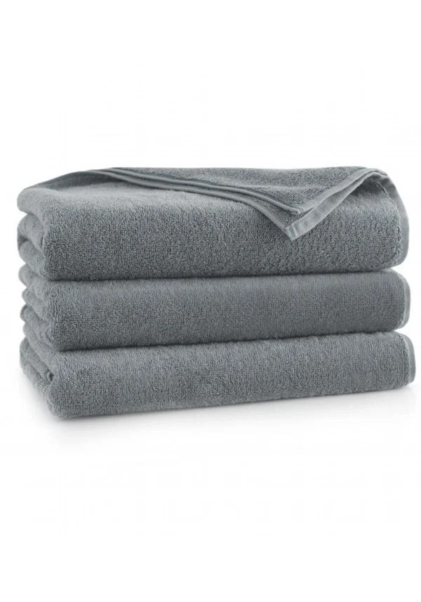 Personalizowany ręcznik bambusowy BASIC – szary ciemny