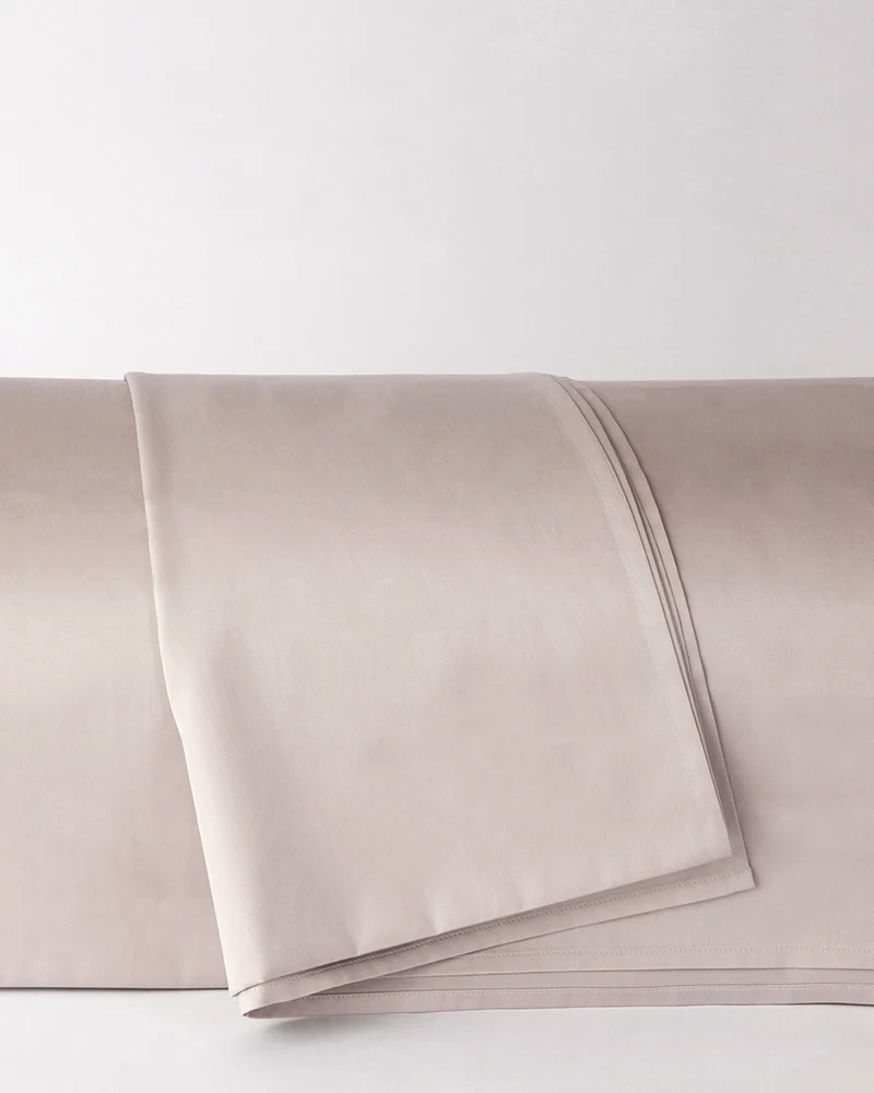 Prześcieradło wierzchnie satynowe latte beż