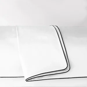 Poszwa satynowa SAN ANTONIO biała z lamówką