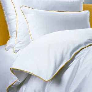 Pościel dziecięca SAN ANTONIO - biała ze złotą lamówką