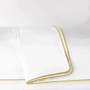 Poszwa satynowa SAN ANTONIO biała z lamówką