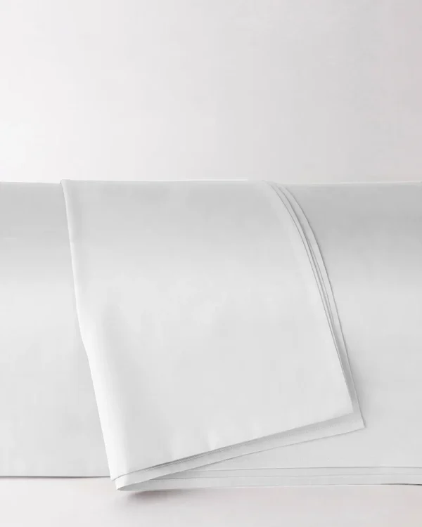 Prześcieradło wierzchnie satynowe białe