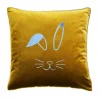 bunny-face-zloty.webp Poduszka VELVET Bunny Face