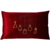 Poduszka prostokąt VELVET z haftem Christmas Gifts