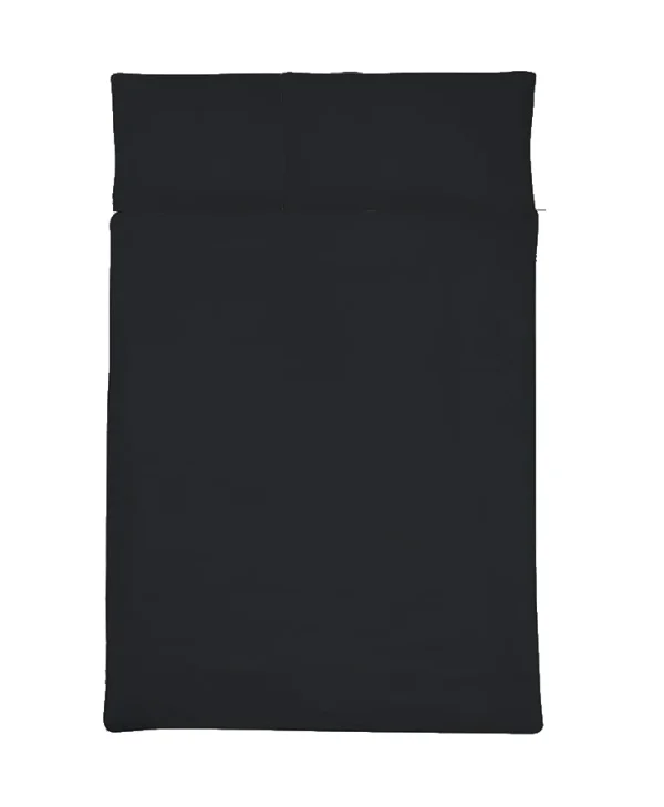 Komplet czarnej pościeli satynowej
