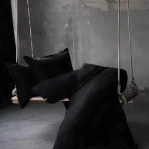 Pościel satynowa VALENCIA - czarny