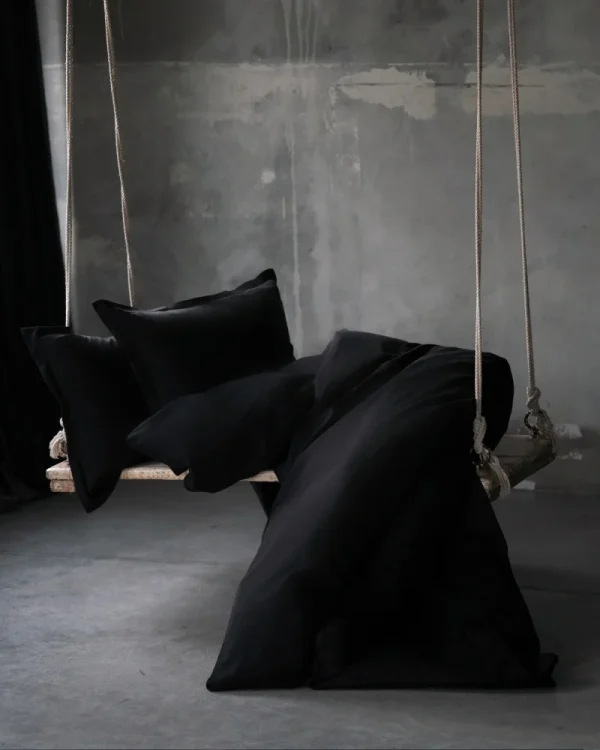 Pościel satynowa VALENCIA - czarny