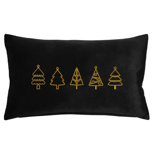 Poduszka prostokąt VELVET z haftem Winter Tree