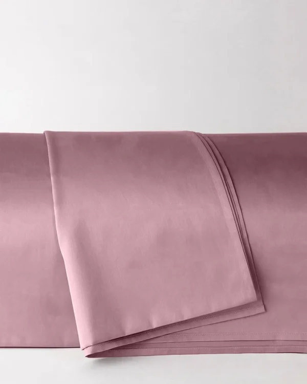 Prześcieradło wierzchnie satynowe flamingo pink