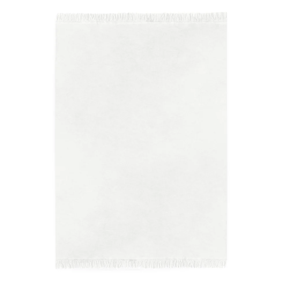 Koc bawełniany – biały – 150 x 200