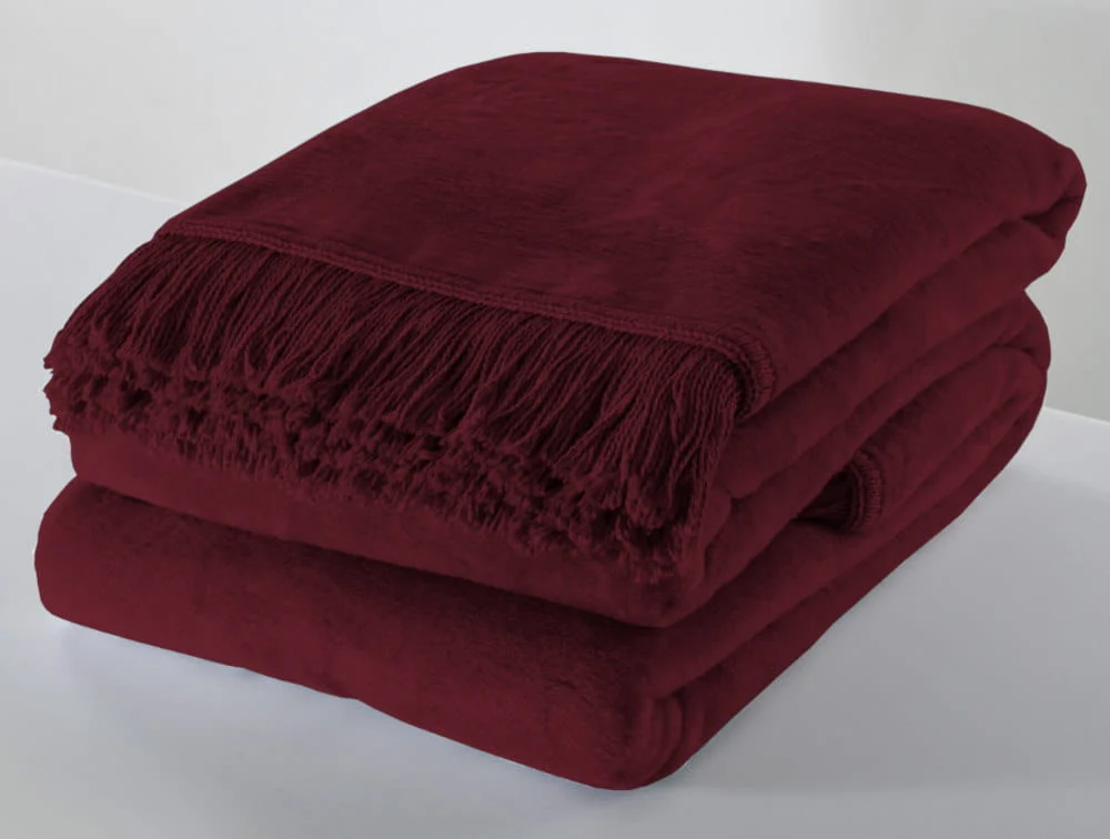 Koc bawełniany – christmas red – 150 x 200