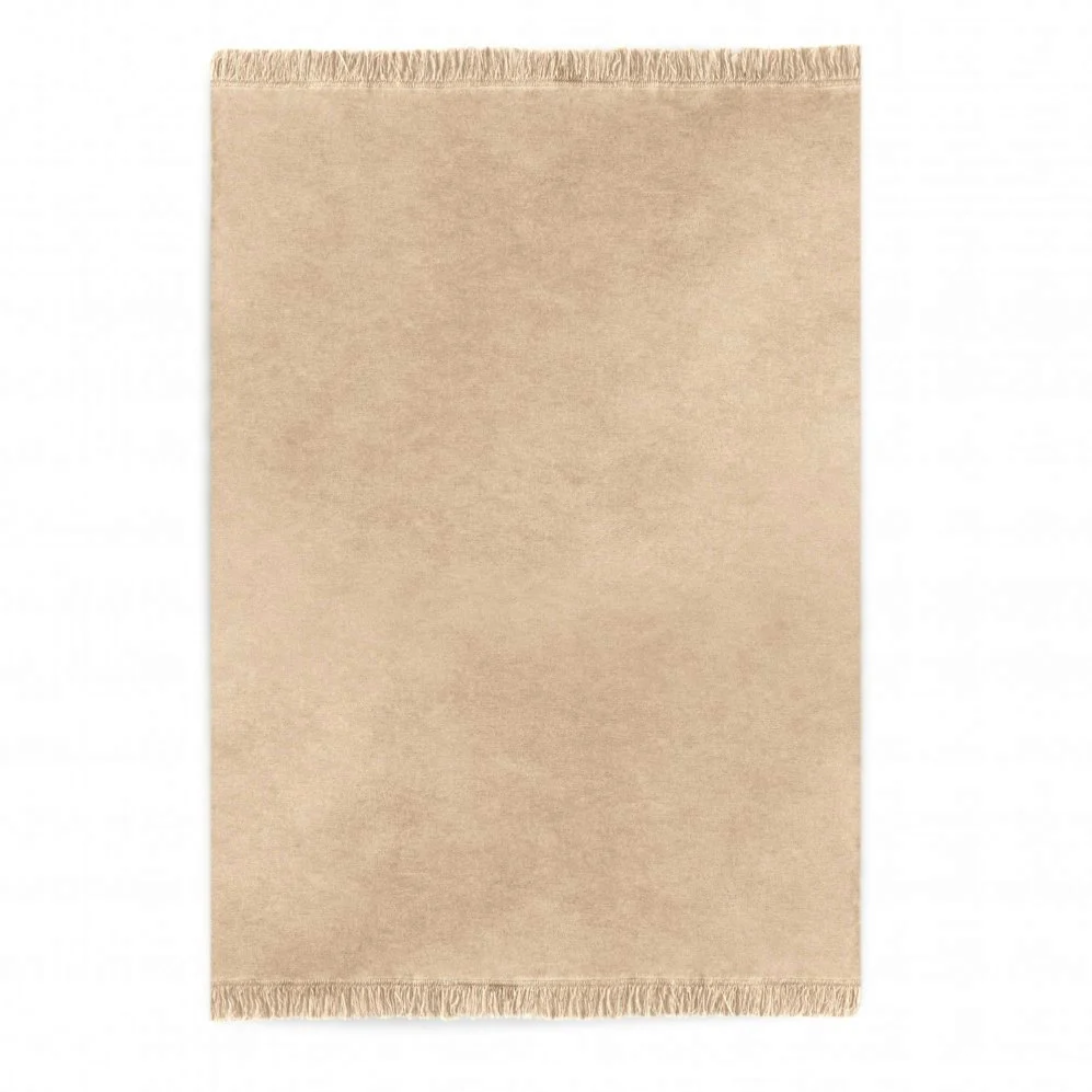 Koc bawełniany – jasny beż – 150 x 200