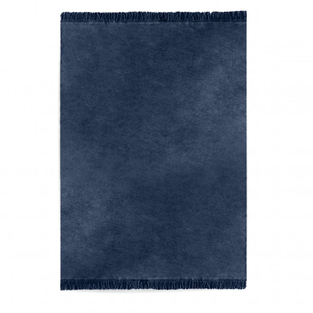 Koc bawełniany – marine blue – 150 x 200