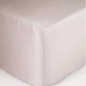 Prześcieradło satynowe latte beż z gumką