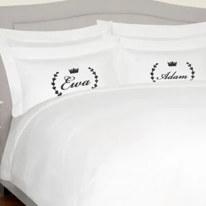 Komplet pościel satynowej z personalizowanymi imionami LAUR