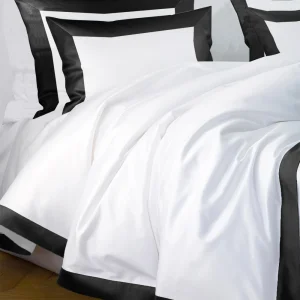 Pościel PARIS - biała z czarnym