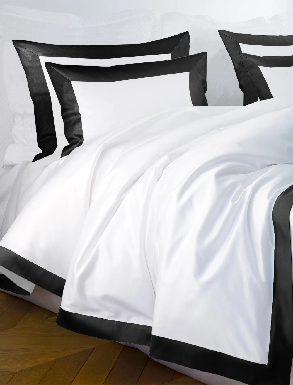 Pościel PARIS – biała z czarnym