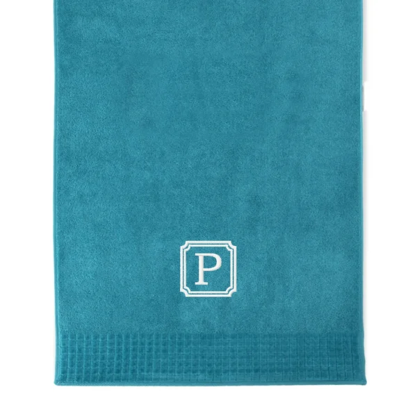 Personalizowany ręcznik kąpielowy 70 x 140 - turkus/morski