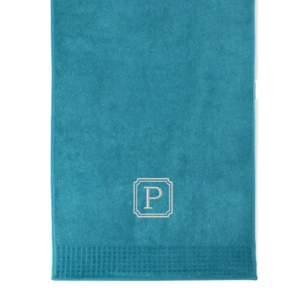 Personalizowany ręcznik kąpielowy 70 x 140 - turkus/morski