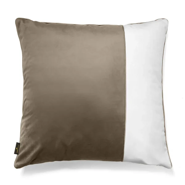 Poduszka VELVET BELLARDO - beżowy/biel