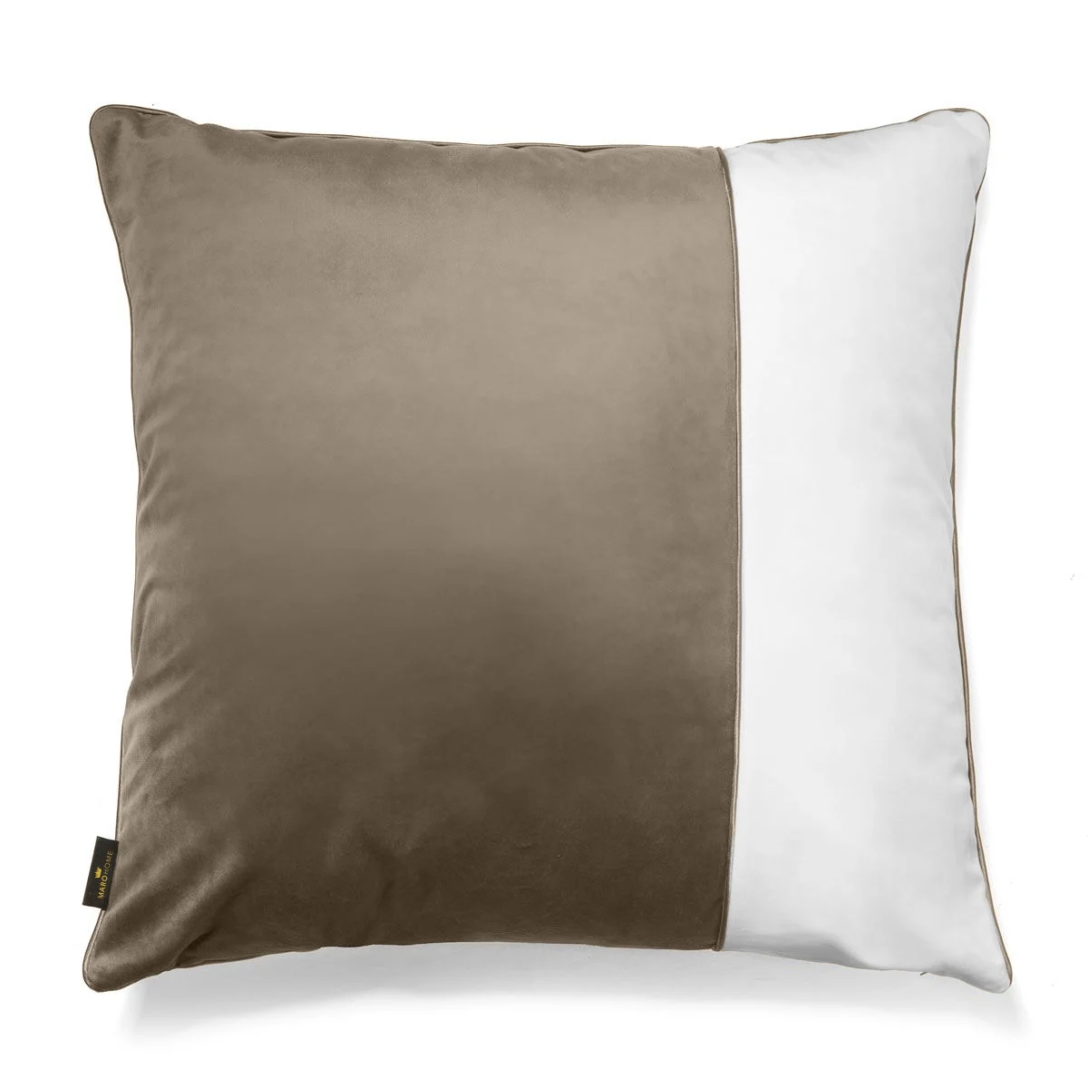 Poduszka VELVET BELLARDO – beżowy/biel