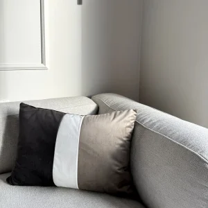 Poduszka VELVET TRIPOSO - brąz/beż