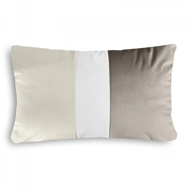 Poduszka VELVET TRIPOSO - ecru/beż