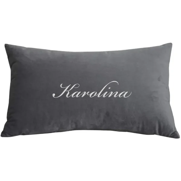 Poduszka prostokąt VELVET z imieniem