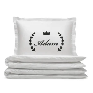 Komplet pościel satynowej z personalizowanymi imionami LAUR