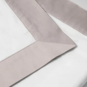 Pościel PARIS - biała z latte beż