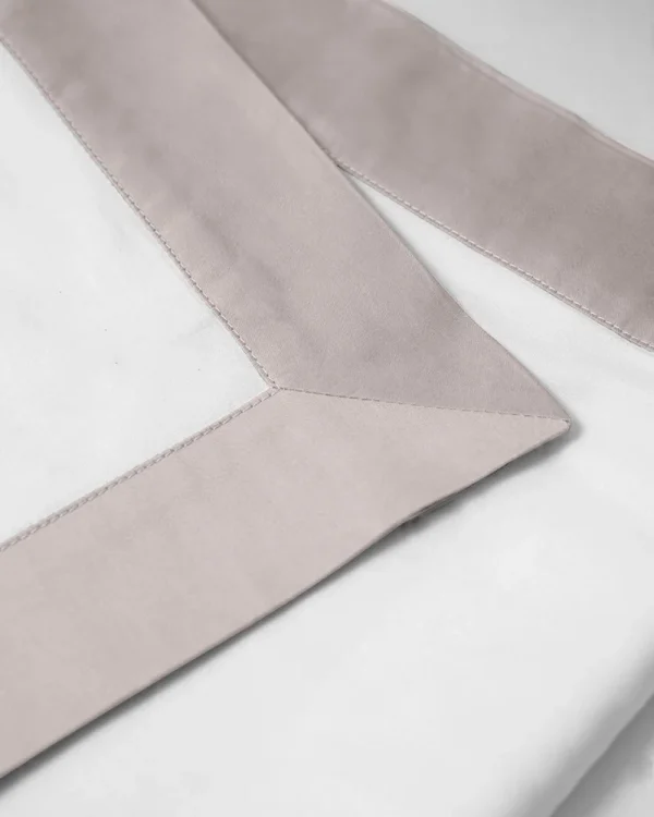 Pościel PARIS - biała z latte beż