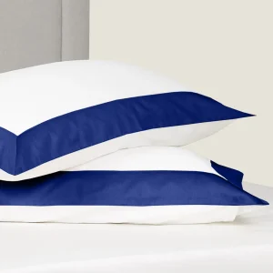 Pościel PARIS - biała z szafirem