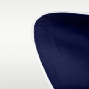 Poszwa satynowa SAN ANTONIO navy blue z białą lamówką