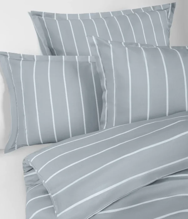 Pościel satynowa STRIPE – szary jasny
