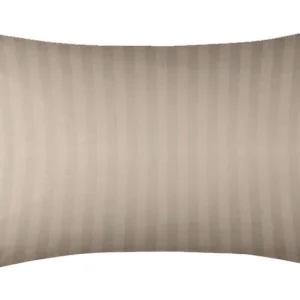 Poszewka adamaszkowa SAN ANTONIO macchiato beż z białą lamówką