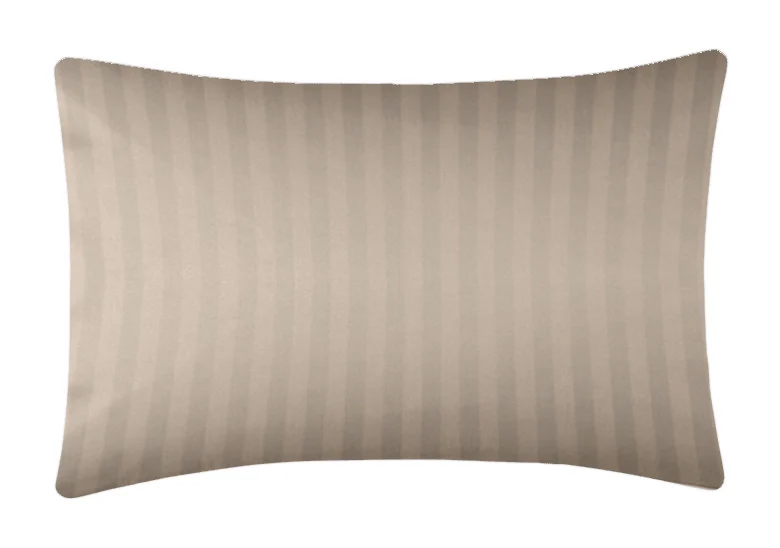 Poszewka adamaszkowa SAN ANTONIO macchiato beż z białą lamówką