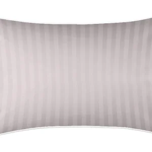 Poszewka adamaszkowa SAN ANTONIO silver rose z białą lamówką