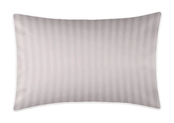 Poszewka adamaszkowa SAN ANTONIO silver rose z białą lamówką