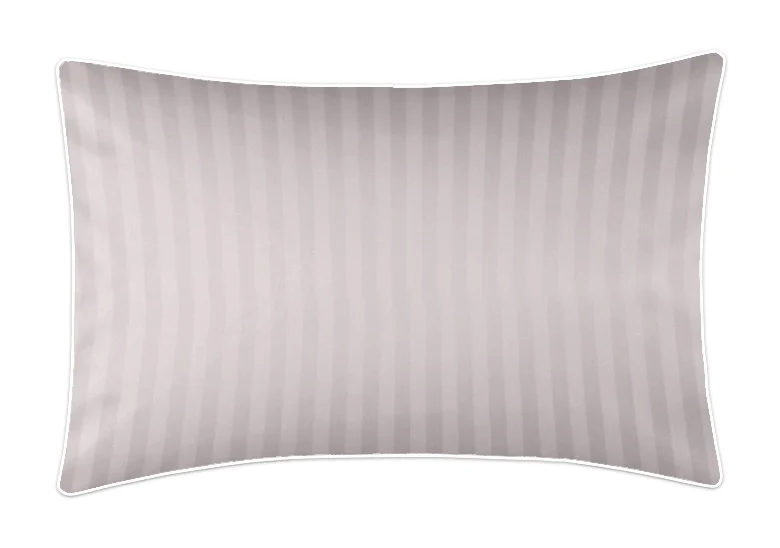 Poszewka adamaszkowa SAN ANTONIO silver rose z białą lamówką