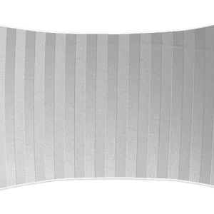 Poszewka adamaszkowa SAN ANTONIO szary jasny z białą lamówką