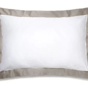 Poszewka PARIS biała z latte beż