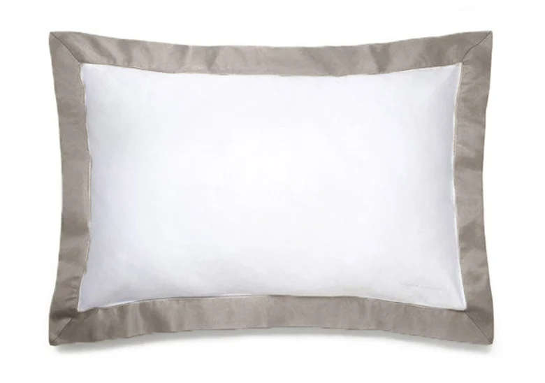 Poszewka PARIS biała z latte beż