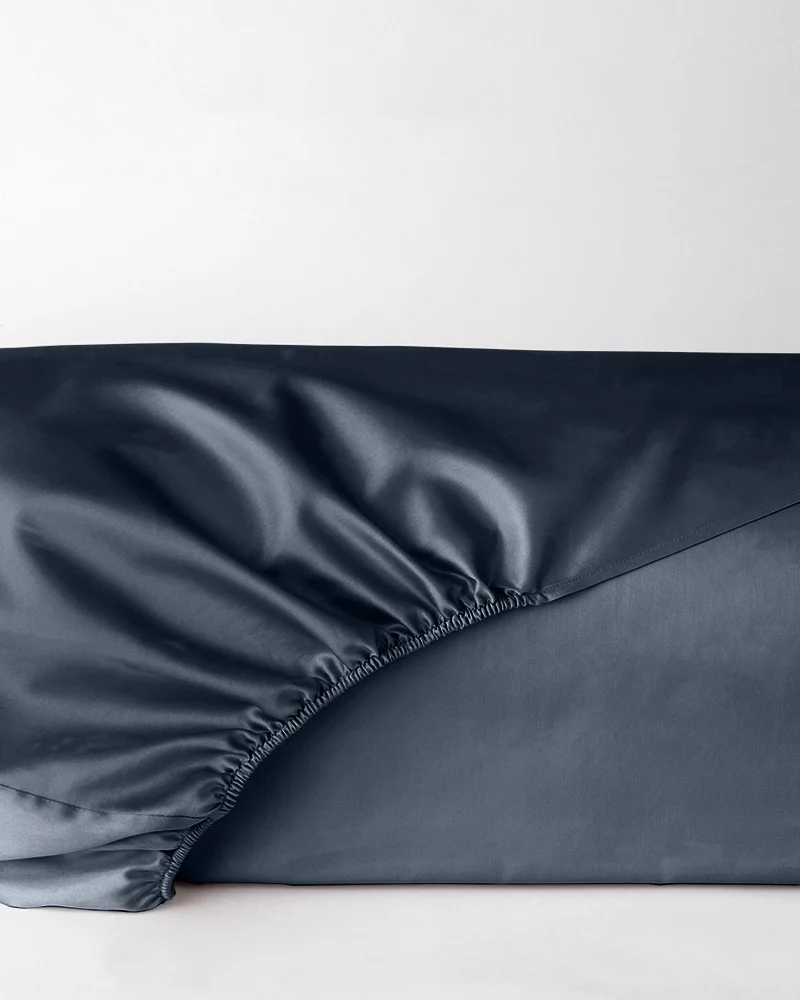 Prześcieradło satynowe antracytowy z gumką