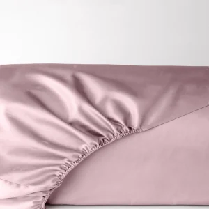 Prześcieradło satynowe flamingo pink z gumką