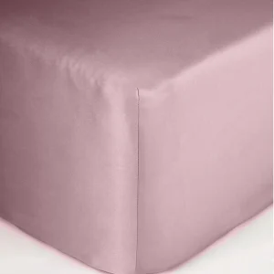 Prześcieradło satynowe flamingo pink z gumką