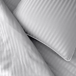 Prześcieradło adamaszkowe szary jasny z gumką