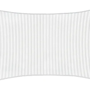 Poszewka adamaszkowa SAN ANTONIO biała ze srebrną lamówką