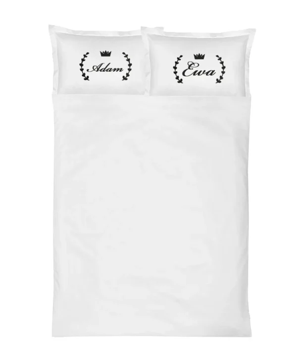 Komplet pościel satynowej z personalizowanymi imionami LAUR